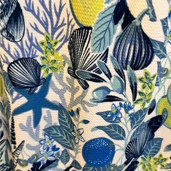 Eliza J NWT Dress Women Sheath Blue Lime Green Floral Sleeveless Size 8 - Picture 6 of 9